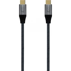 Cable AISENS USB-C 4/M a USB-C 4/M 0.6m Gris(A107-0670)
