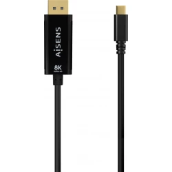 Imagen de Cable AISENS USB-C/M a DP/M 0.8m Negro (A109-0688)