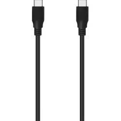 Imagen de Cable AISENS USB-C/M a USB-C/M 1m Negro (A107-0702)