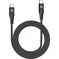 Cable CELLY USB-C a USB-C 1m Negro (USBCUSBCNYLBK) [foto 1 de 4]