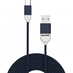 Cable PANTONE USB-A/M a USB-C/M 1.5m Azul (PT-TC001-5N)