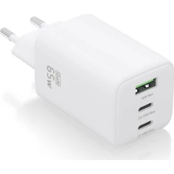 Imagen de Cargador AISENS USB-A/C 65W Blanco (ASCH-65W3P041-W)