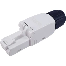 Conector EQUIP RJ45 Cat.6 Kit 5 Negro/Blanco (EQ121161)
