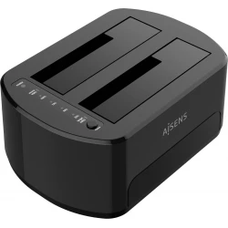 Imagen de Dock AISENS USB 3.0 SATA 2.5``/3.5`` Negro (ASDS-D03B)
