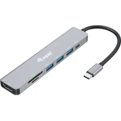 Dock Station EQUIP USB-C a HDMI/3USB-A/PD (EQ133494) [foto 1 de 5]