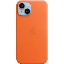 Imagen de Funda de Piel Apple para iPhone 14 Naranja (MPP83ZM/A)