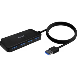 Hub AISENS USB-A 3.0 a 4xUSB-A 3.0 Negro (A106-0714) [foto 1 de 3]