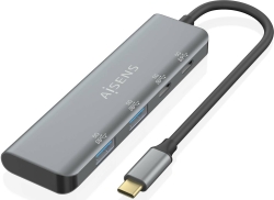 Imagen de Hub AISENS USB-C a 2xUSB-A 2xUSB-C 15cm Gris(A109-0763)