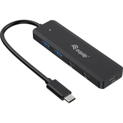 Hub EQUIP USB-C a 2xUSB-A 3xUSB-C Negro (EQ128964) [foto 1 de 5]