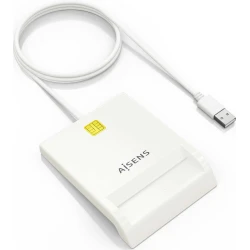 Imagen de Lector Tarjetas AISENS DNIe USB2.0 Blanco (ASCR-SN07-W)
