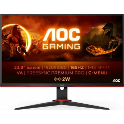 Monitor Gaming AOC 24`` WLED FHD Negro/Rojo (24G2SAE/BK) [foto 1 de 9]