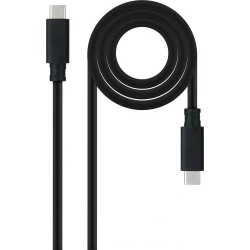 Nanocable USB-C/M USB-C/M 0.5m Gris/Negro (10.01.4100) [foto 1 de 5]