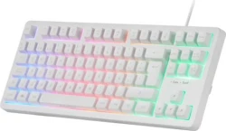 Imagen de Teclado Mars Gaming TKL H-Mech USB RGB Blanco(MK023WES)