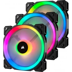 Imagen de Ventilador Corsair RGB Kit 3 Negro (CO-9050072-WW)