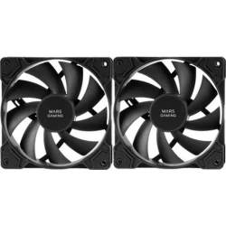 Ventilador Mars Gaming 120mm Kit 2 Negro (MFPWMX2) Imagen de Ventilador Mars Gaming 120mm Kit 2 Negro (MFPWMX2)