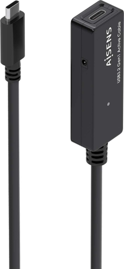 Cable AISENS USB-C/M a USB-C/H 10m Negro (A107-0870)