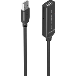 Cable AISENS USB/M a USB /H 10m Negro (A101-0915)