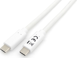 Imagen de Cable EQUIP USB-C/M a USB-C/M 2m Blanco (128362)