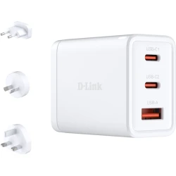 Cargador D-Link GaN PD/QC 65W 1xUSB-A 2xUSB-C (DCP-651)