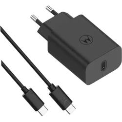Imagen de Cargador de Pared Motorola 30W USB-C Negro (SJMC302)