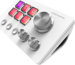 Imagen de Control Deck Mars Gaming 6 Teclas LCD Blanco (MSDTWOW)
