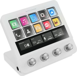 Imagen de Control Deck Mars Gaming LCD 10 Teclas Blanco (MSDPROW)