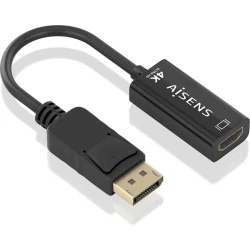 Conversor AISENS DP/M a HDMI/H 15cm Negro (A125-0905)