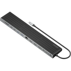 Docking AISENS USB-C 13en1 4K UHD Gris (ASUC-13P042-GR)