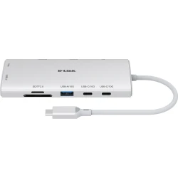 Docking D-Link USB-C a USB/HDMI/RJ45 Blanco (DUP-A01)