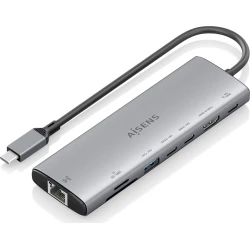 Docking Station Aisens 8en1 Usb-C (ASUC-8P033-GR)