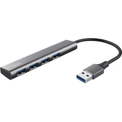 Hub Trust Halyx USB-A a 4xUSB-A 3.0 Gris/Negro (24947) Imagen de Hub Trust Halyx USB-A a 4xUSB-A 3.0 Gris/Negro (24947)
