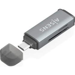 Lector Tarjetas AISENS USB-C 3.0 Gris (ASCR-2C10-GR)
