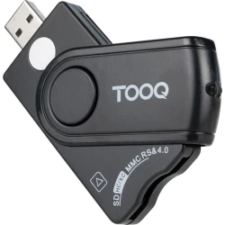 Lector TooQ DNIe TF/SD USB-A 2.0 Negro (TQR-3012B)