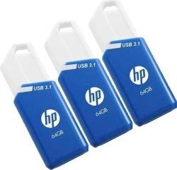 Pendrive HP X755W 64Gb Pack 3 Azul (P-HPFD755W64X3-GE)