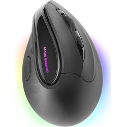 Imagen de Ratón Vertical Mars Gaming RF BT 8400dpi Negro (MMSK)