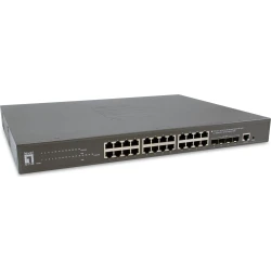 Switch LevelOne 24xRJ45 GbE 4xSFP+ PoE+ 400W (GTP-2871)