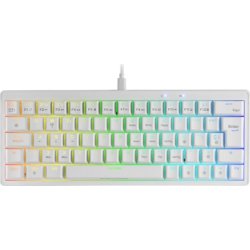 Imagen de Teclado Mars Gaming RGB USB-C Blanco (MKMINIPROWYES)