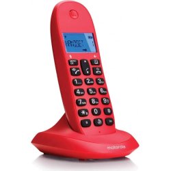 Tel&eacute;fono Inal&aacute;mbrico Motorola C1001LB+ES DECT Cereza
