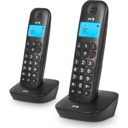 Tel&eacute;fono Inal&aacute;mbrico SPC Air Pro Duo Negro (7302N)