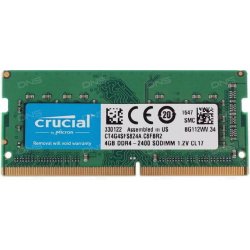 Imagen de Módulo CRUCIAL DDR4 4Gb 2400Mhz SODIMM (CT4G4SFS824A).