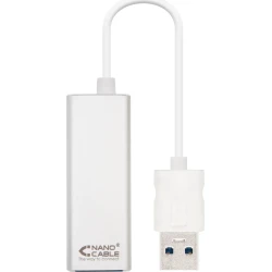 Adaptador Nanocable USB 3.0 a RJ45 Plata (10.03.0401) [foto 1 de 3]