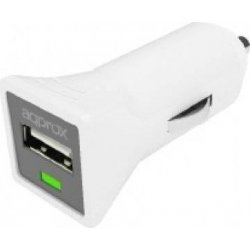 Cargador de Coche Approx 1xUSB 5V 1A (APPUSBCARW)