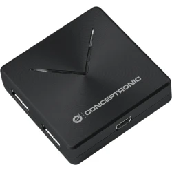 Hub CONCEPTRONIC 4xUSB 3.0 Negro (HUBBIES02B)