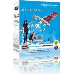 Tarj. PCI CONCEPTRONIC 5 puertos USB 2.0 (C480i5) [foto 1 de 9]