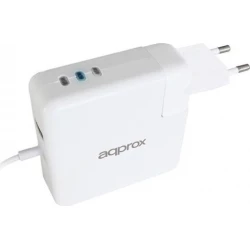 Cargador Approx 85W USB 2.0 MacBook Blanco (APPUAAPL) [foto 1 de 8]