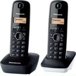Imagen de Teléfono Inalámbrico Panasonic Duo Negro (KX-TG1612SP1)