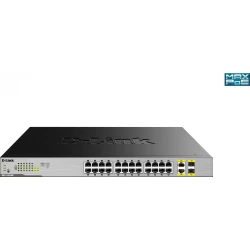 Switch D-Link 24xRJ45 GbE 2xSFP PoE Rack (DGS-1026MP)