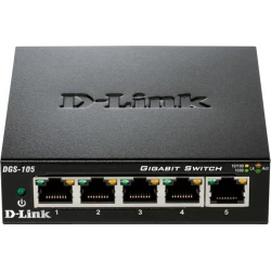 Imagen de Switch D-Link 5P 10/100/1000 Metal Streaming (DGS-105)