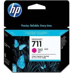 Tinta HP 711 DesignJet Magenta Pack 3 29ml (CZ135A) [foto 1 de 9]