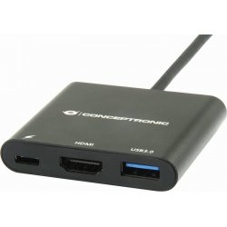 Adaptador CONCEPTRONIC USB-C a HDMI/USB-A/C (DONN01B)